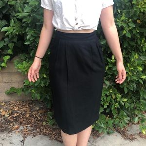 Vintage linen pencil skirt